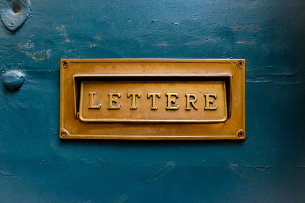 Photo of French letter box