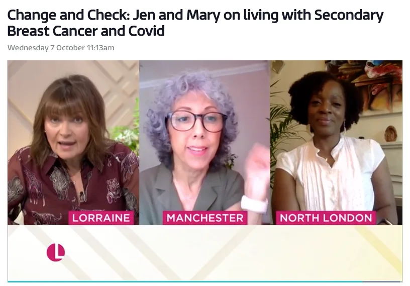 Mary Huckle and Jen Cronje on ITV Lorraine