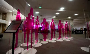 GLASGOW, SCOTLAND - DECEMBER 02: during the launch of 'The Darker Side of Pink’ exhibition at the Mitchell Lubrary, on December 02, 2022, in Glasgow, Scotland (Photo by Craig Foy / SNS Group)