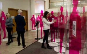 GLASGOW, SCOTLAND - DECEMBER 02: during the launch of 'The Darker Side of Pink’ exhibition at the Mitchell Lubrary, on December 02, 2022, in Glasgow, Scotland (Photo by Craig Foy / SNS Group)