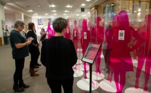 GLASGOW, SCOTLAND - DECEMBER 02: during the launch of 'The Darker Side of Pink’ exhibition at the Mitchell Lubrary, on December 02, 2022, in Glasgow, Scotland (Photo by Craig Foy / SNS Group)