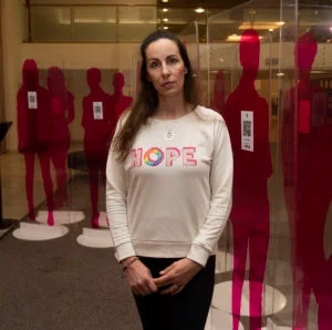 GLASGOW, SCOTLAND - DECEMBER 02: during the launch of 'The Darker Side of Pink exhibition at the Mitchell Lubrary, on December 02, 2022, in Glasgow, Scotland Helen Crawford (Photo by Craig Foy / SNS Group)