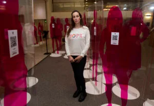 GLASGOW, SCOTLAND - DECEMBER 02: during the launch of 'The Darker Side of Pink exhibition at the Mitchell Lubrary, on December 02, 2022, in Glasgow, Scotland Helen Crawford (Photo by Craig Foy / SNS Group)